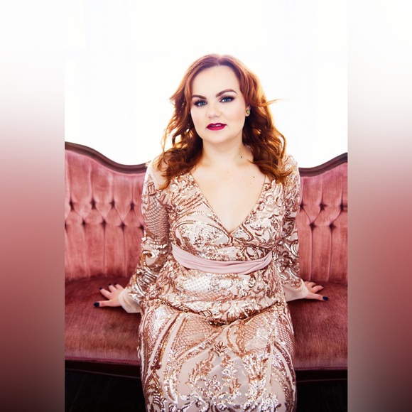 Tolu Lope sequin wrap dress - Picture 1 of 7